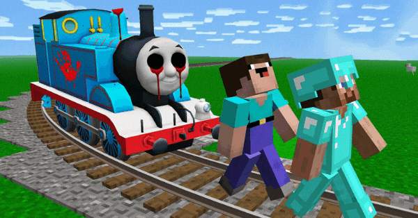 Try To Escape From Thomas The Tank Engine.EXE In Minecraft To Get A Life Suggestion